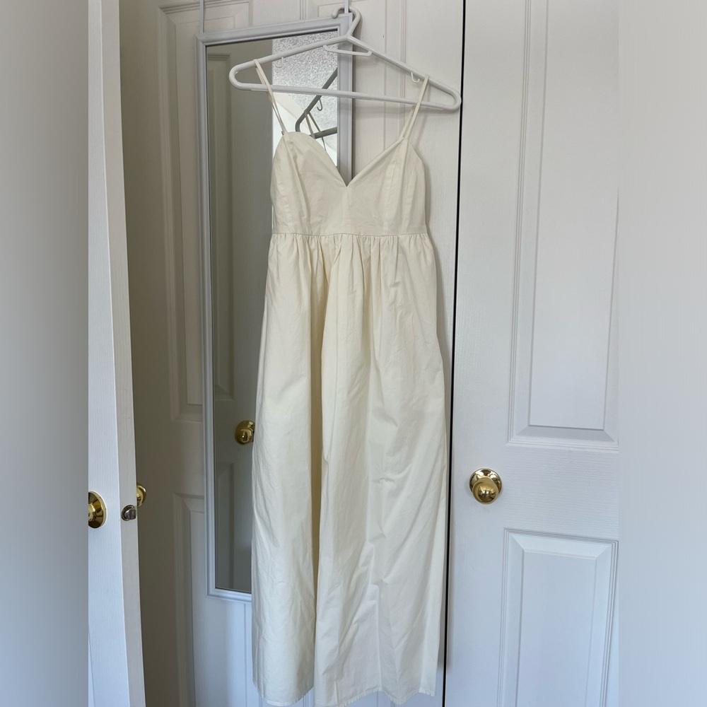 Oak + Fort Long White Dress